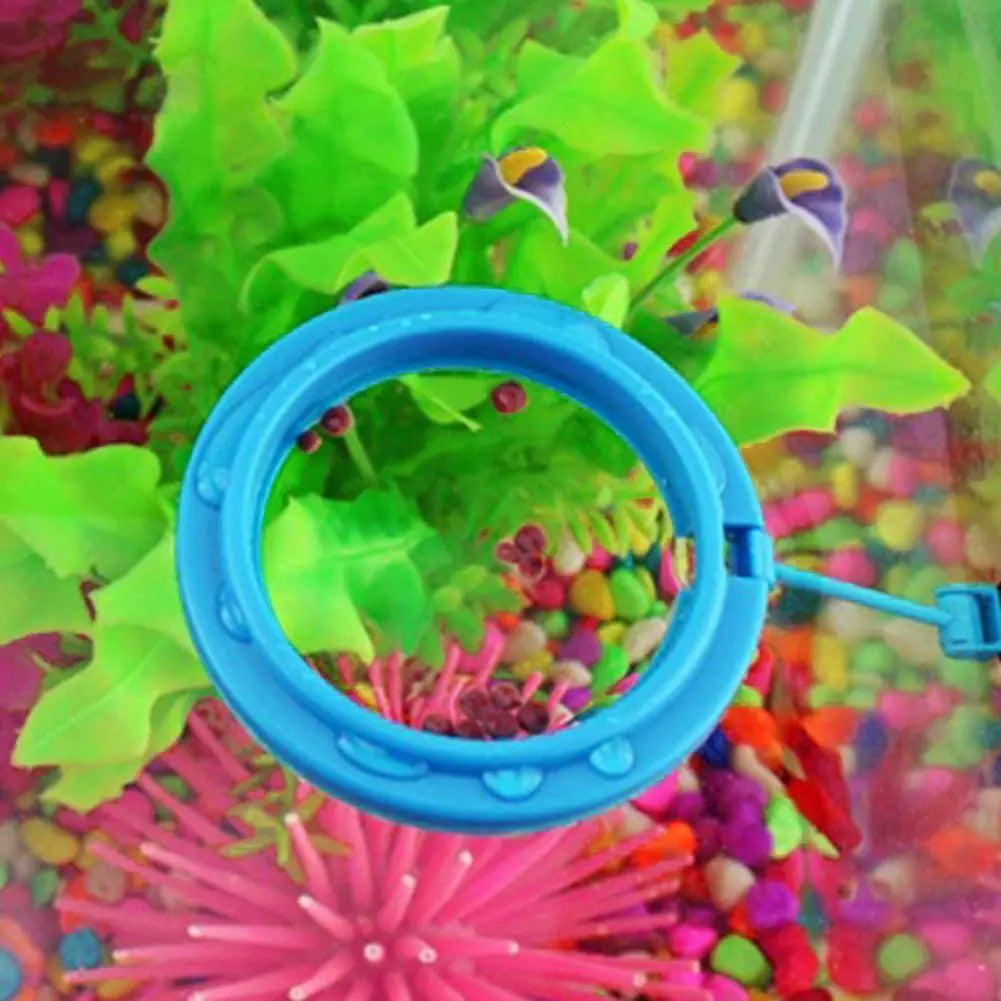 Fish Food Feeding Ring Aquarium Fish Tank Fish Feeder for Tropical Fish Food Feeding Assistant Pet Aquarium Accessories