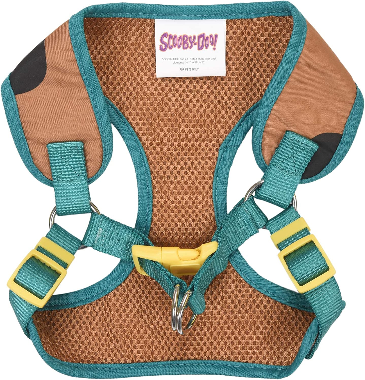 Warner Brothers Dog Harness | Soft and Comfortable Small Dog Harness Dog Harness No Pull Tan and Blue Dog Harness | Cute Dog Harnesses for Small Dogs (FF13498)