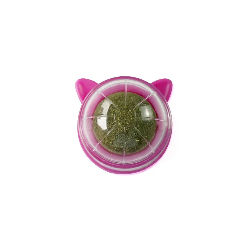 Catnip Wall Ball,Cat Toys Catnip Balls for Cats Wall Mounted Catnip Ball Toy Catnip Rollerball Wall Cat Lick Ball for Cat